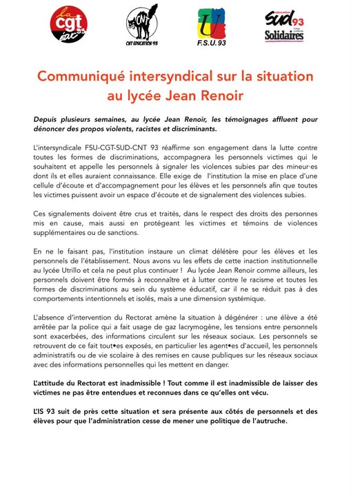 syndicats 93 Renoir
