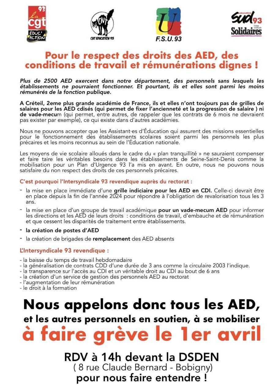 Surveillants des collèges et lycées