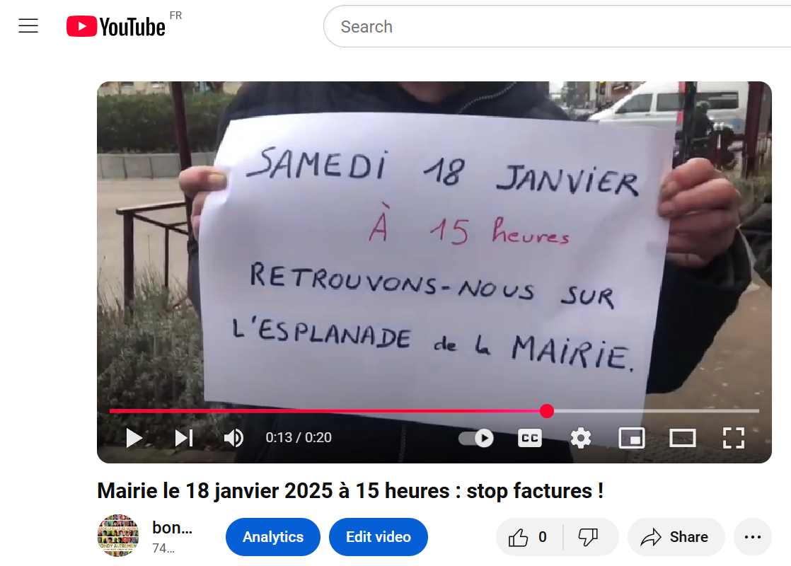video du 18 janvier 2025